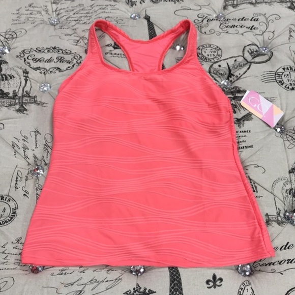 GO by Gossip Wavelength Textured Scoop-Neck Tankin - Picture 3 of 8